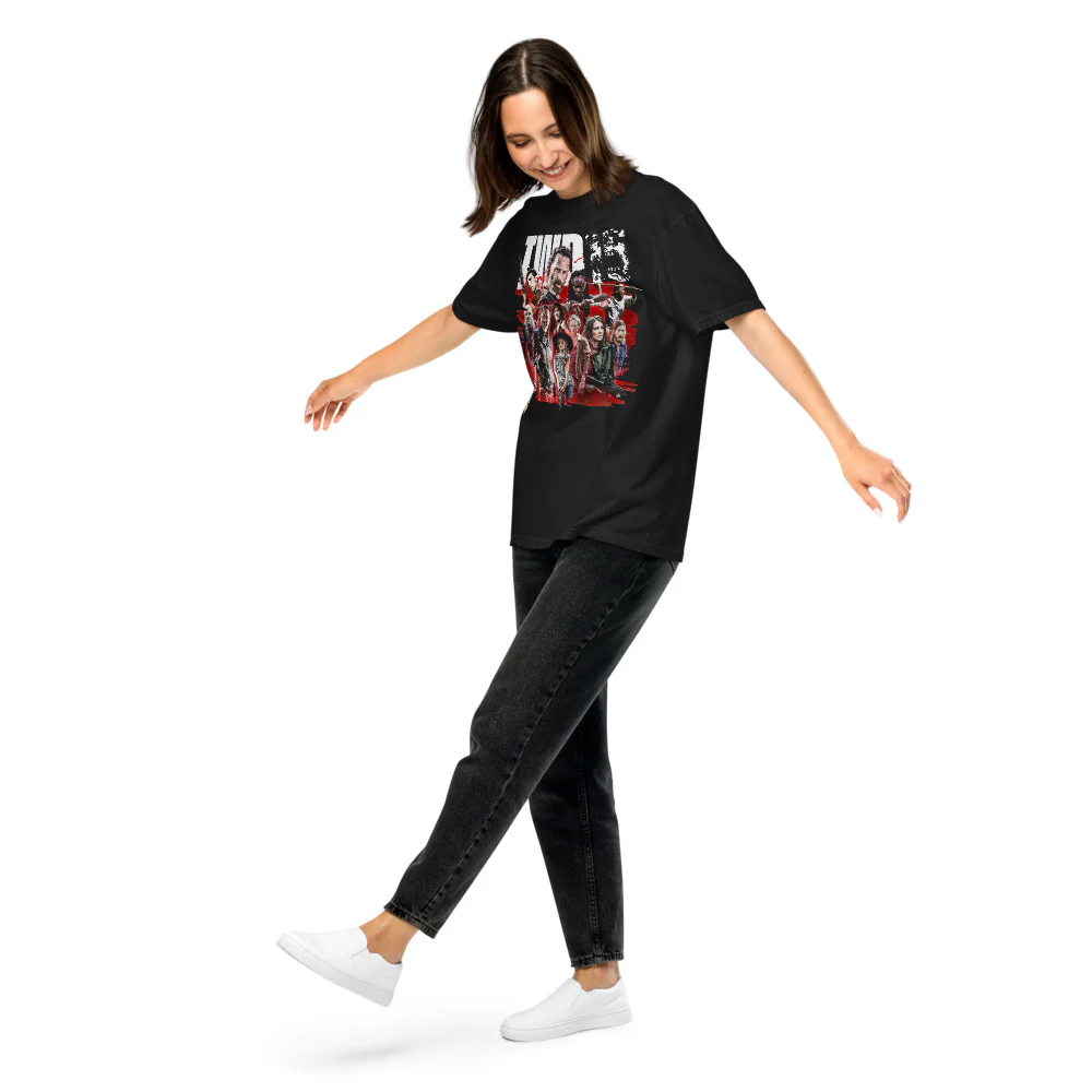 The Walking Dead 15th Anniversary Comfort Colors T-Shirt Character Mashup - Image 5
