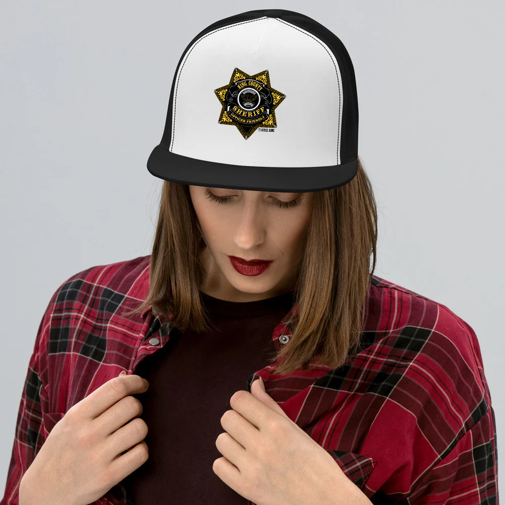 The Walking Dead 15th Anniversary Badge Trucker Hat - Image 5