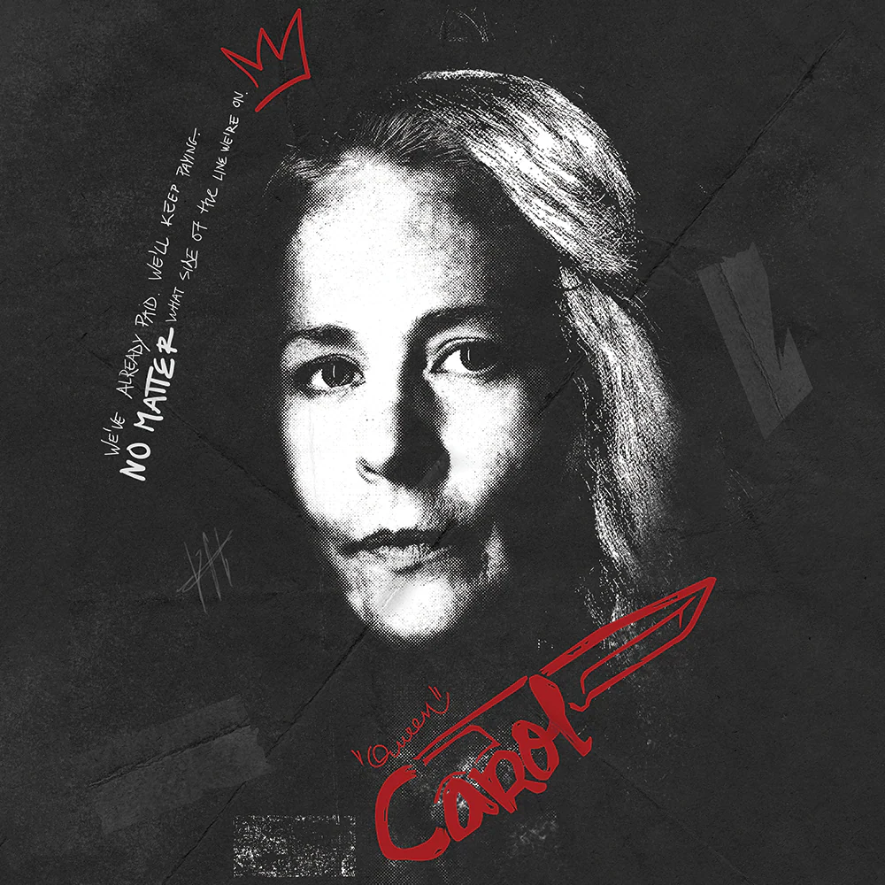 The Walking Dead Carol Graffiti Premium Satin Poster - Image 3