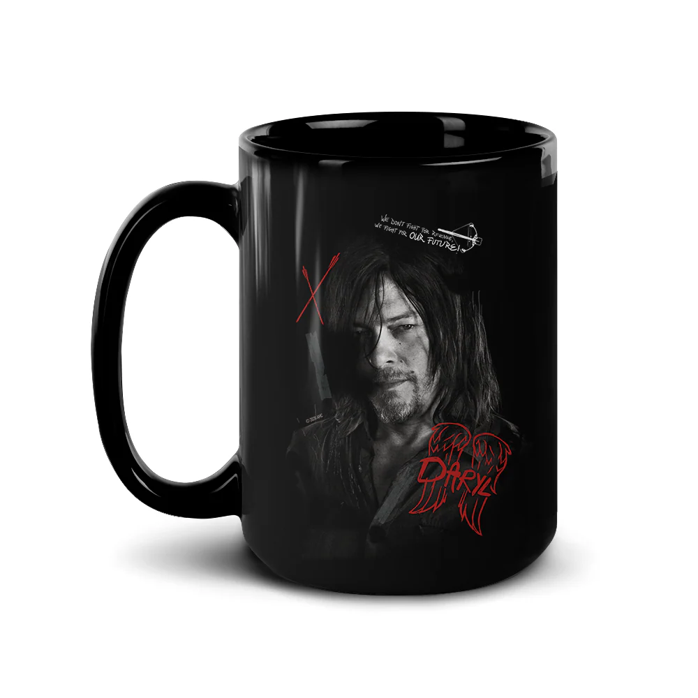 The Walking Dead Daryl Graffiti Black Mug - Image 3