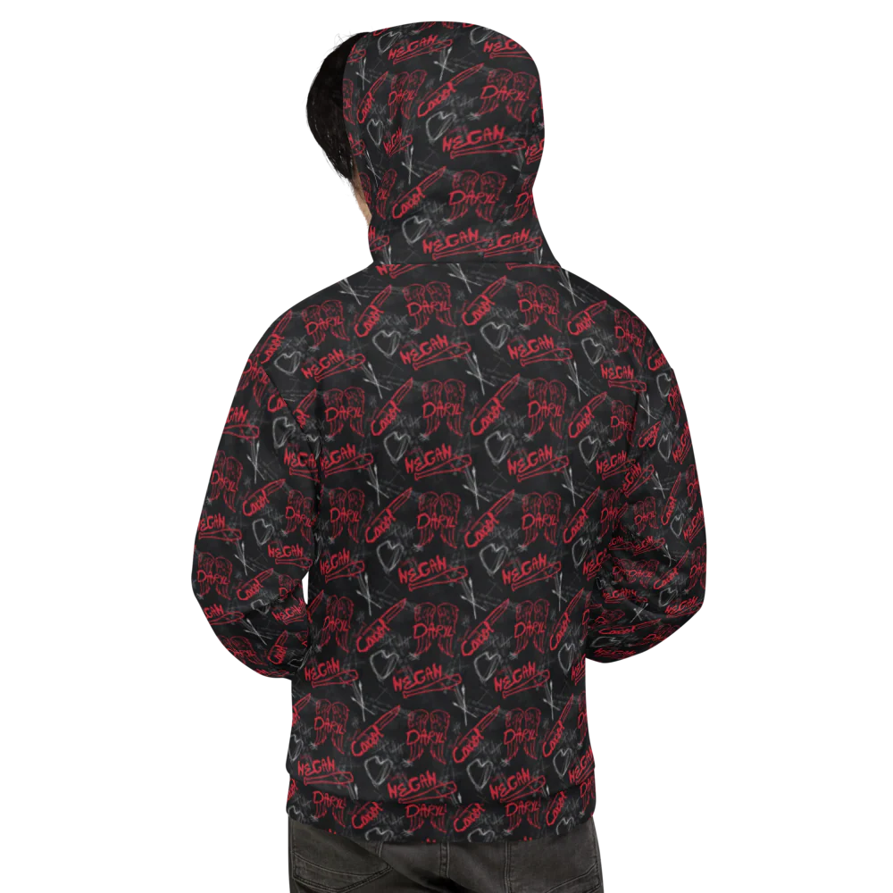 The Walking Dead Edge All-Over Print Adult Hooded Sweatshirt - Image 3