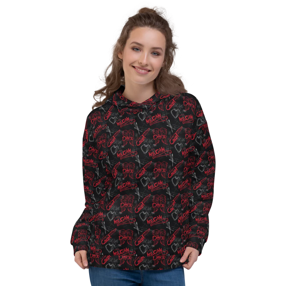 The Walking Dead Edge All-Over Print Adult Hooded Sweatshirt - Image 4