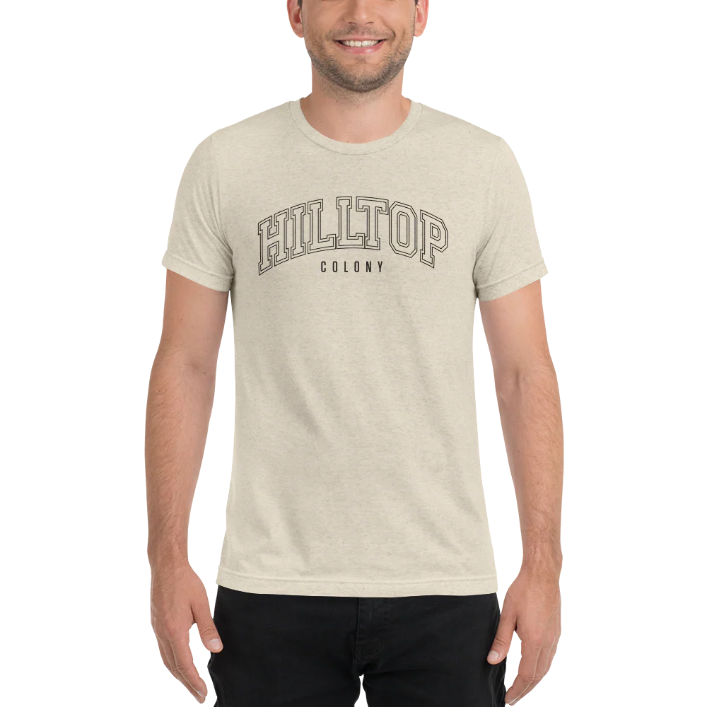The Walking Dead Hilltop Collegiate Adult Tri-Blend T-Shirt - Image 3