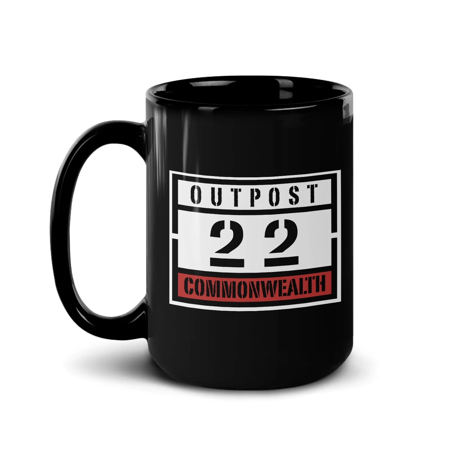 The Walking Dead Outpost 22 Black Mug - Image 4