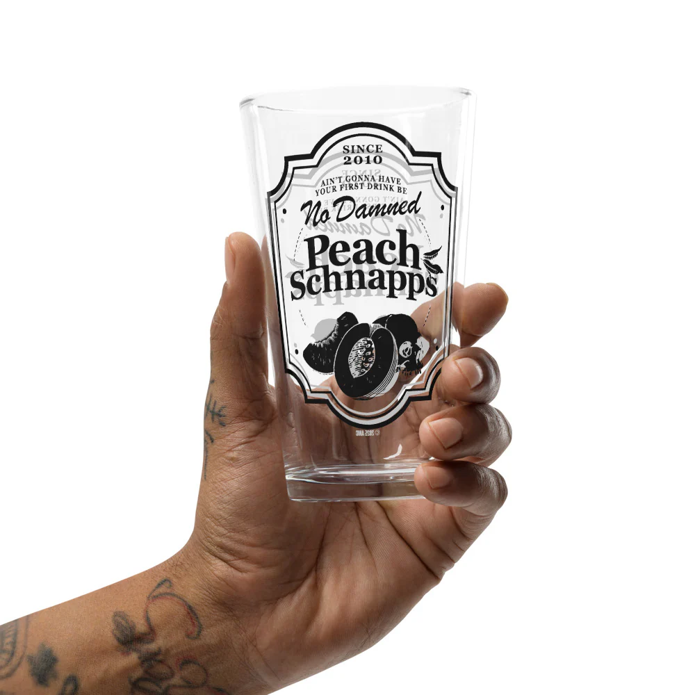 The Walking Dead Pint Glass 15th Anniversary Peach Schnapps - Image 2