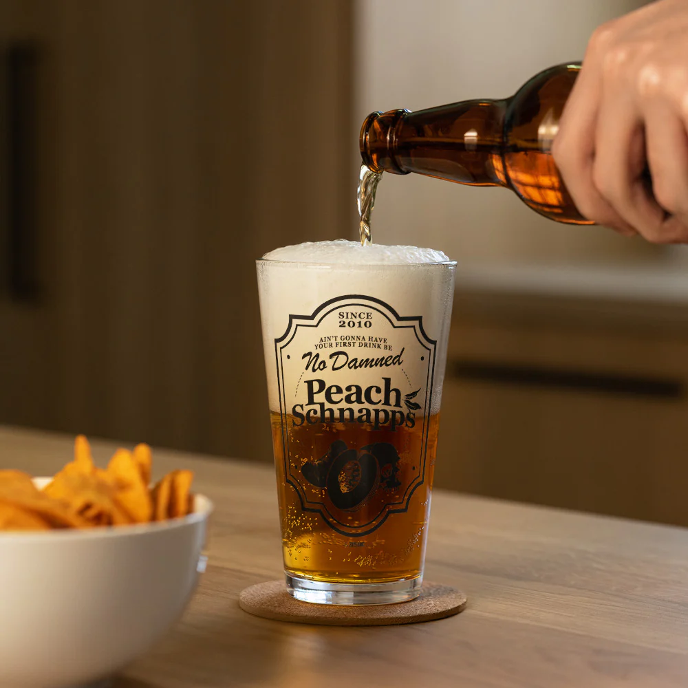 The Walking Dead Pint Glass 15th Anniversary Peach Schnapps - Image 3