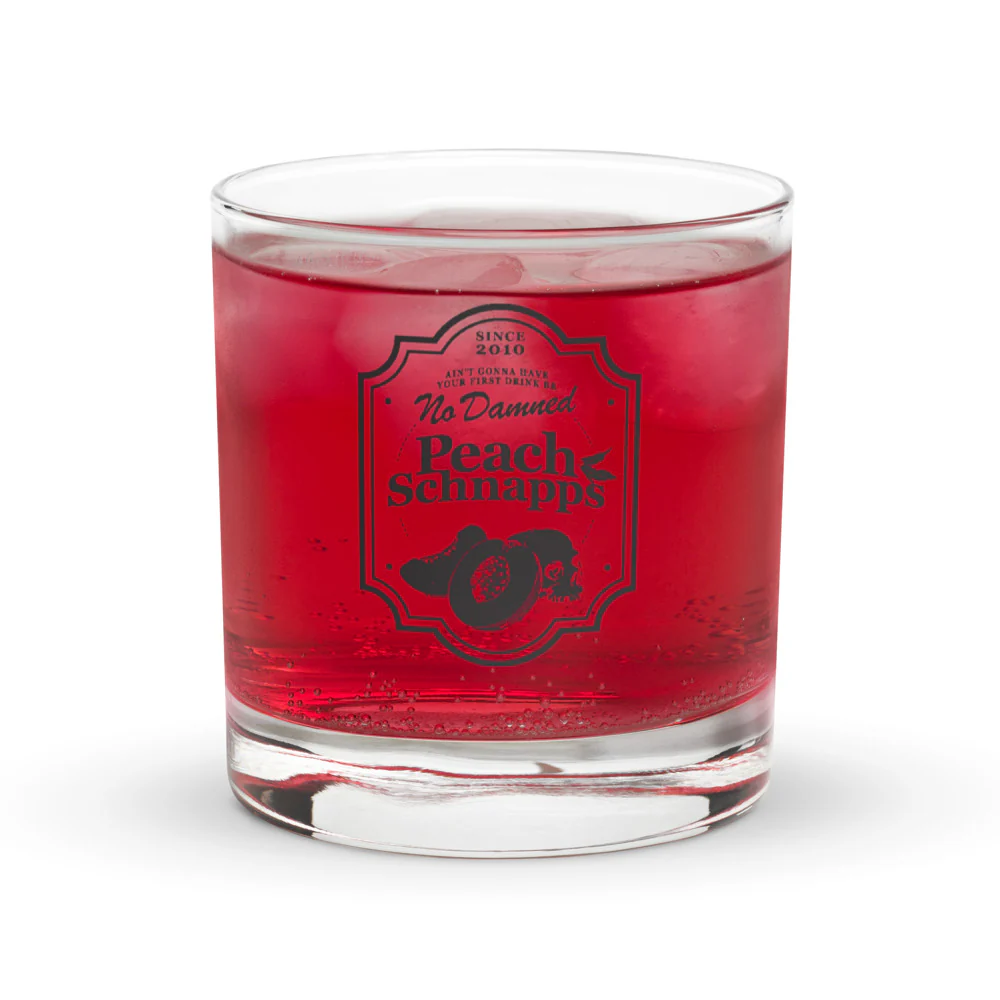 The Walking Dead Rocks Glass 15th Anniversary Peach Schnapps - Image 2