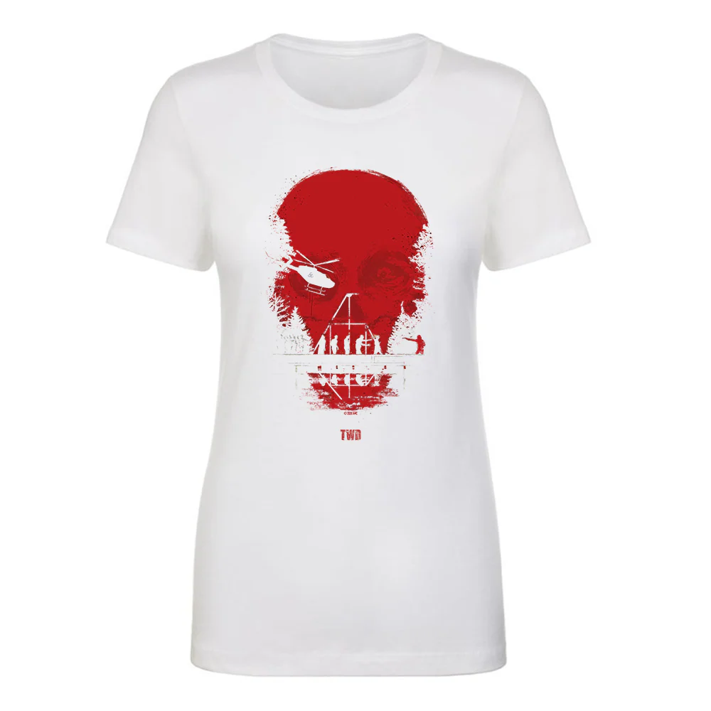 The Walking Dead Skull Women's Short Sleeve T-Shirt - Image 4