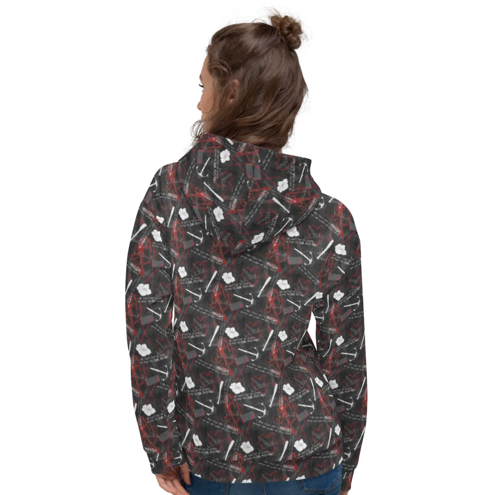 The Walking Dead Survival All-Over Print Adult Hooded Sweatshirt - Image 4