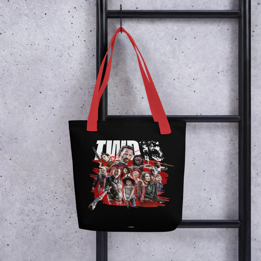 The Walking Dead Tote Bag 15th Anniversary Character Mashup - Image 2